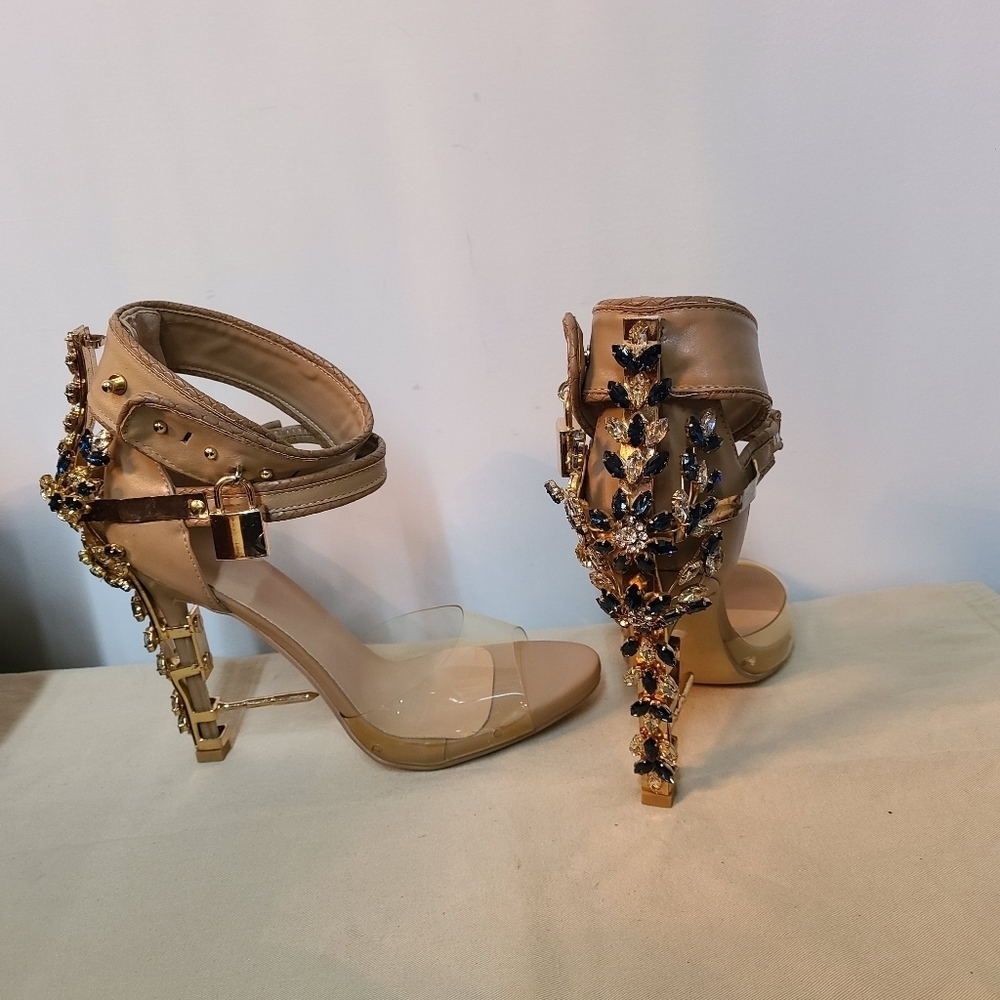 Rhinestone & Metal Heels